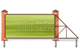 Откатные ворота 7 м 7000×2400 ВЭ-5794