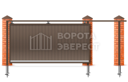 Ворота откатные 7 метров 7000×2700 ВЭ-5803